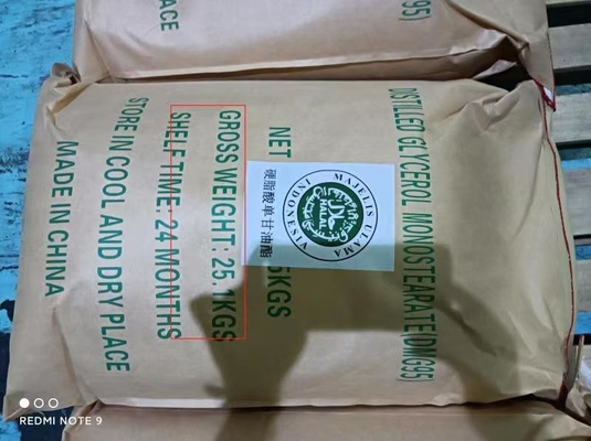 31566-31-1 Monoglicerídeo Destilado GMS99 E471 Aditivos Alimentares Emulsificante Estabilizador