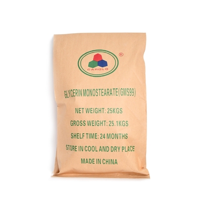 GMS Emulsionante Estabilizador Monoglicerídeo Destilado Kosher / Halal / FSSC22000 Certificação