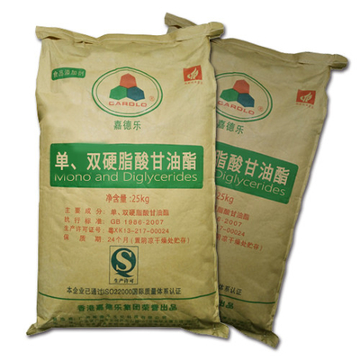 123-94-4 emulsivo do alimento E471 mono e pó branco dos Diglycerides GMS40